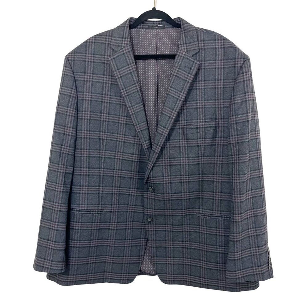 Shaquille O'neal Gray Plaid Men's Blazer Sport Coat Jacket - Size XLG